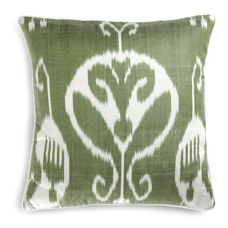 Green Pepper Throw Pillow - Uzbekistan